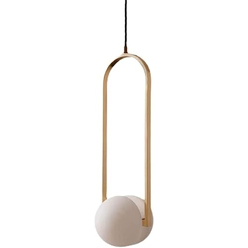 Lustre en verre moderne à LED couleur cuivre pour îlot de cuisine