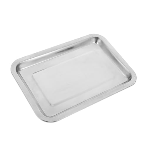 CIYODO Stainless Steel Lab Sample Tray Spill Containment for Experiments Teaching and Tattoo Use Acid Easy to Clean