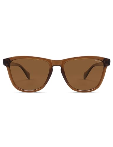 Image of SOJOS Polarized Retro Large Rectangular Sunglasses BALEEN