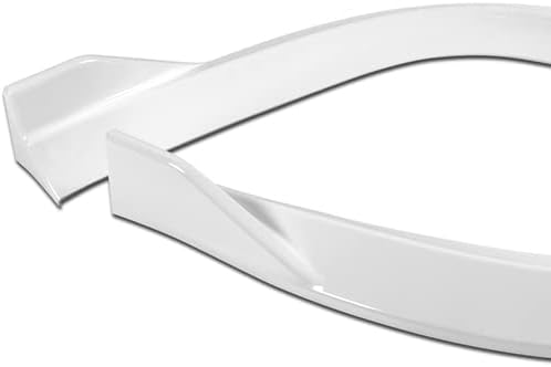 3 Pieces Front Bumper Lip Spoiler Splitter Side Body Kit Trim Protection Compatible with 2011-2014 Dodge Avenger, 2012 2013 (Painted White)