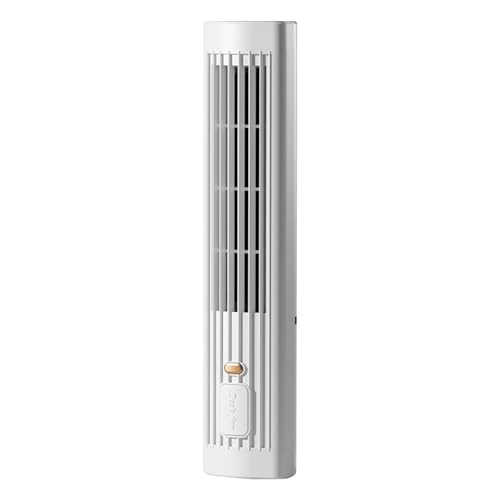 Ventilador de torre portátil,Ventilador de torre pequeño recargable,Enfriador de aire en forma de torre con ventilador USB de escritorio | Aparato de refrigeración de mesa sin hojas, aire acondicionad