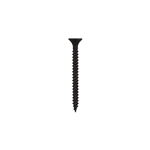 Spartan Oxide Finish Drywall Gypsum Screw With PP Storage Case | Hardened Carbon Steel, 6x38mm Length, 200 Pieces | Black Phosphate Nail For Wall & Home Tools (Pack of 1)
