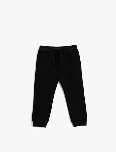Sweatpants bébés garçons Koton en noir avec poches pratiques pour le quotidien