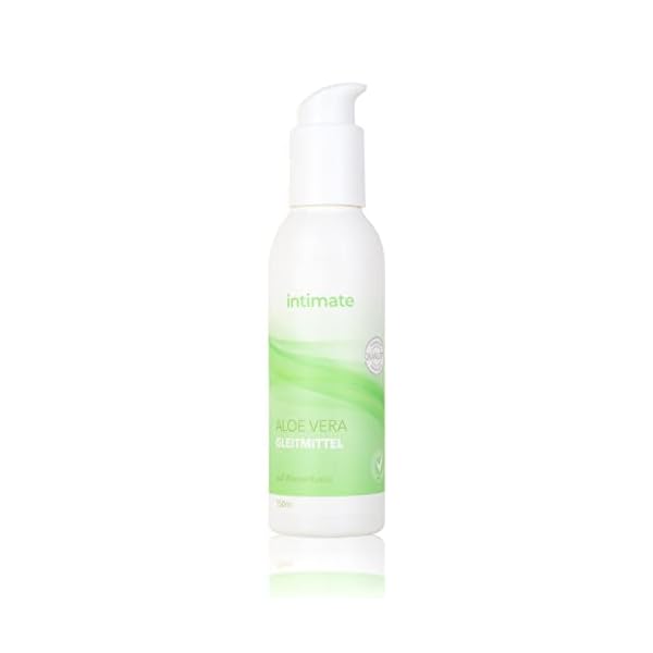 Intimate Aloe Vera Gleitmittel - für Frauen Gleitgel auf Wasserbasis bei Scheidentrockenheit & Wechseljahre Lubricant for Women trockene Haut 150ml