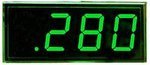 DLA-300GL Digital Panel Meter Green LED, range: 200mV, Power: 5V