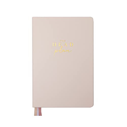 The Head Plan Journal | Wellness Journal | Undated Weekly and Daily Goal Setting Planner to Get Organised, Increase Productivity, Achieve Goals | Hardcover Self Care Journal | Cream