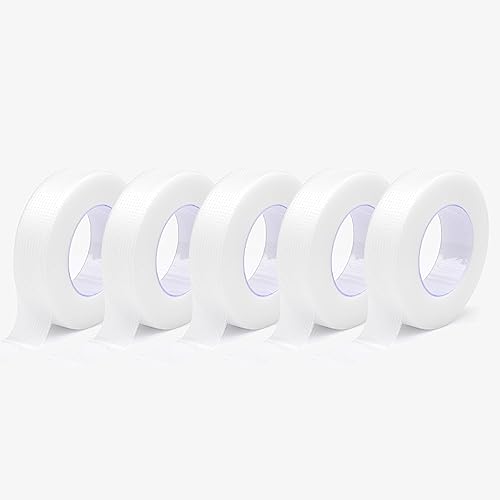 XIUSUZAKI Eyelash Extension Makeup 5 PCS/Set Breathable Easy to Tear Micropore Medical Tape Professional Supply Lashes Tape (5 PCS PE Tape)