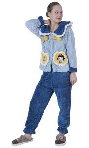 InfoAdMart Woolen Winter Night Suit Set for Women and Girls-picture-32