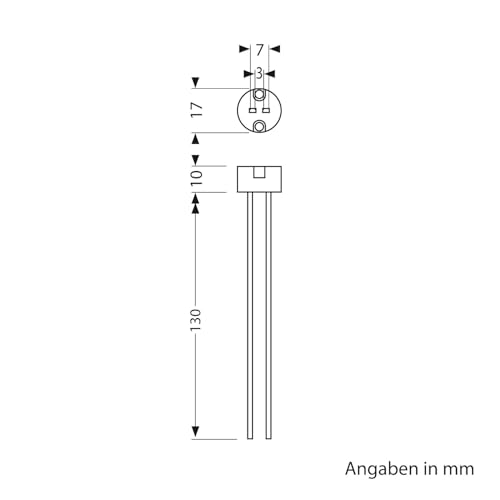 ledscom.de 2 Pieces GU5.3/G4 Socket, Ceramic, White, 12V AC, max. 25W, 2 pieces (pack of 1) - Image 3