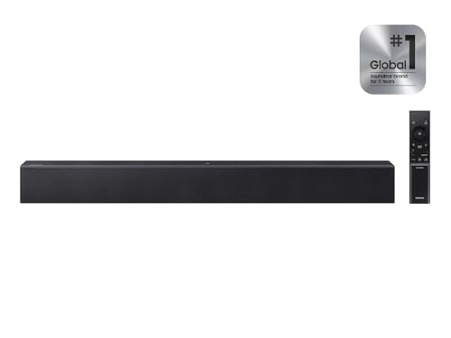 Samsung HW-B400F B-Series Soundbar, 2.0ch with Built-in Woofer, Voice Enhance & Night Mode, Surround Sound Expansion