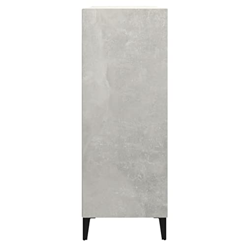 Cómoda de madera atemporal con 3 estantes y acabado gris moderno 6
