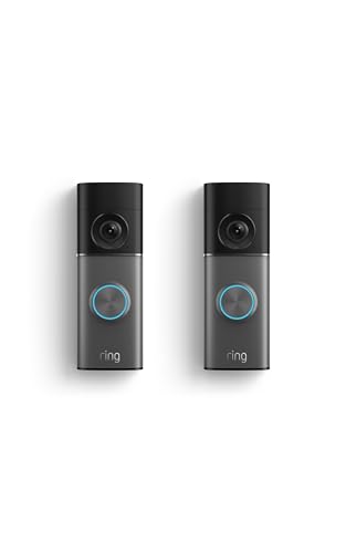 Image of Ring Wired Doorbell Pro (Newest Model) - Retinal 4K with wide-angle video, 10x Enhanced Zoom, and Low-Light Sight 2-pack, Deep Silver
