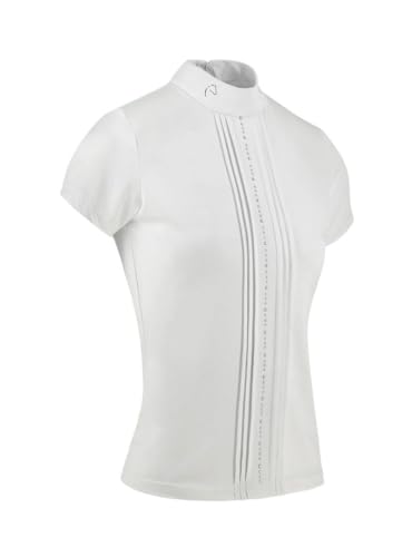Polo blanco para mujer Dorlo Equithème talla S de equitación 4