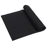 Black Cotton Fabric, Premium Cotton Muslin Fabric Linen Embroidery Cloth Linen Fabrics by The Yard Medium Weight Cloth for Sewing, Garments, DIY Garment Crafts, Quilting Needlework (59'x 19.7')