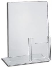 SourceOne Sign Holder Brochure Holder 8 1/2 X 11 with Trifold Holder