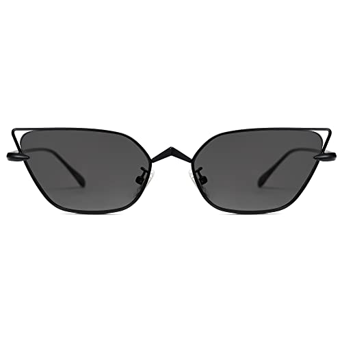 SOJOS Small Cateye Sunglasses Fashion Narrow Fun Designer Sun Glasses SJ1127A