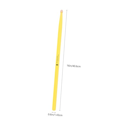 2 Pares de Baquetas de Madera de Arce Amarillo Limón con Agarre Suave Antideslizante para Percusión para Principiantes y Entusiastas de la Batería miniatura 2