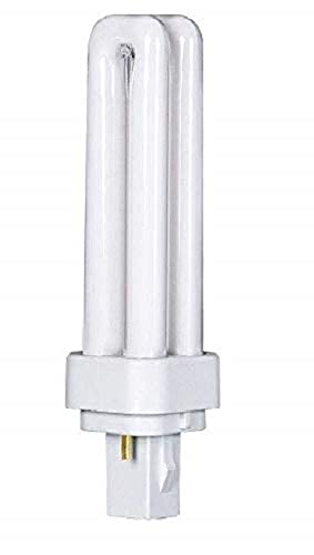 Merriway BH07419 (5 Pcs) Energy Saving CFL G24D Compact Lamps, Double Tube with 2-Pin Base, 13W Cool White - Pack of 5 Pieces