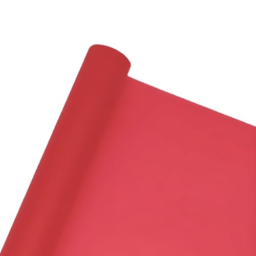 Image of Oasis Frosted Red Bouquet Wrapping Roll Premium Korean Style Flower Wrap for Fresh Flowers & Gift Packaging Florist Essential Supplies 60 Micron 25 Meter Long