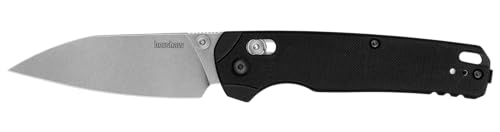 Kershaw Bel Air XL Manual Folding Pocket Knife, 3.4 inch MagnaCut Steel Blade, Black G10 Handle, Pocketclip, Made in the USA