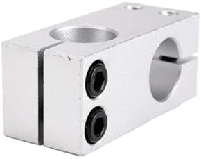 Flozari Shaft Cross Fixing clamp 1pcs Aluminum Alloy Optical Axis Cross Block Steel Dia 6 8 10 12 14 15 1PCS Same diameter16x16mm