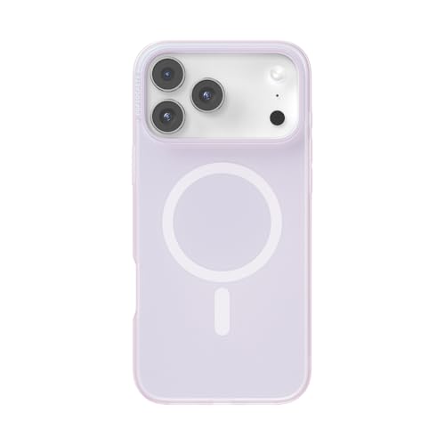 PopSockets iPhone 17 Pro Max Phone Case with MagSafe Wireless Charging Compatible Light Pink - Opalescent White