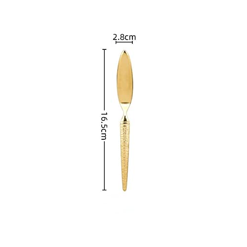Bestecksets 4pcs 6pcs Anzug Luxus Gold Löffel Gabel Messer Reise Camping Küchenutensilien Sets Edelstahl Besteck Küche Goldenes Besteck Set (Color : Set of 4) (6 X Set of 4)