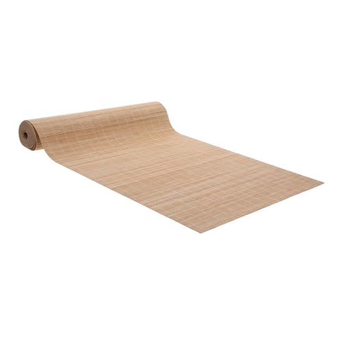UKCOCO Mesa de Bambú Natural 30Cm Mantel Recortable Resistente al Calor Estera para y Decoración de Mesa 2m de Largo