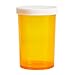 Juvale 50 Pack Empty Pill Bottles with Caps for Prescription Medication, 20-Dram Plastic Medicine Containers (Orange) - Medicine Bottle - Plastic Vials with Caps