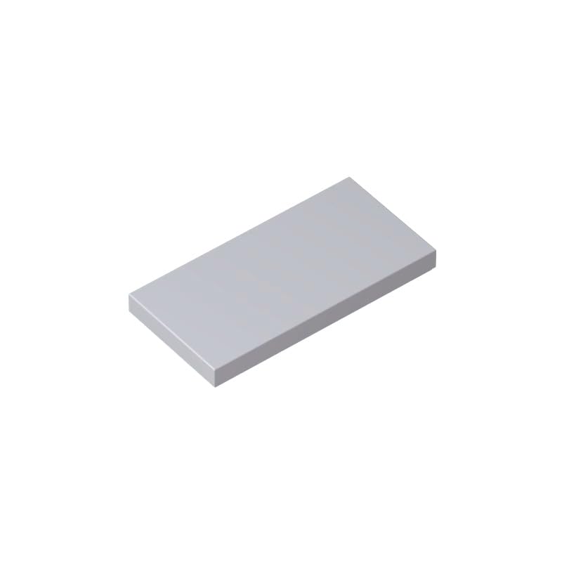 XYEIUGO Gobricks 87079 Foundation Plate Tile 2x4 with Groove 50 Pieces GDS-614 Building Blocks Color:gray white