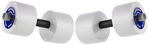 TheraBand Water Weights, Aquatic Dumbbells for Pool Fitness, 2 Foam Weights with Padded