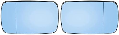 Riloer Left/Right Car Rear View Mirror Glass White/Blue Tinted Fi...