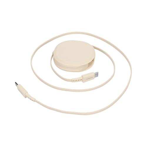 オウルテック 片引き巻取り式 USB Type-C to Cケーブル 90cm PD60W データ通信対応 温度センサー搭載 katamaki 巻き取り Type-Cケーブル iPhone 17 シリーズ / 16 シリーズ /15 シリーズ/スマートフォン/タブレット対応 サンドベージュ OEC-CBKRPCC90-SB