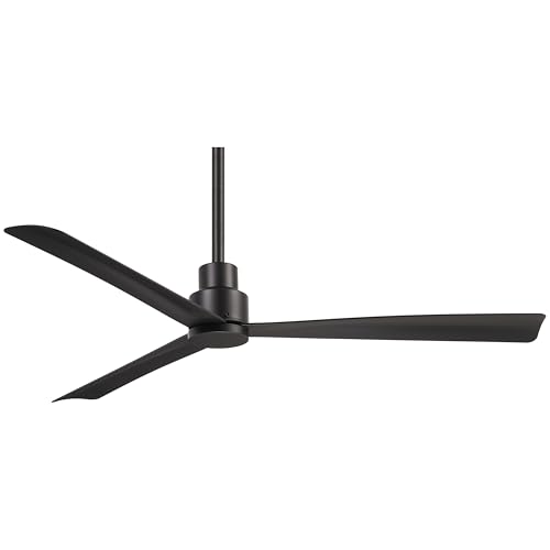 Image of Minka-Aire F787-CL Simple 52 Inch Outdoor 3 Blade Ceiling Fan with DC Motor in Coal Finish