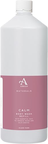 Arran Sense of Scotland Calm Lavender & Chamomile Hand & Body Lotion Eco Refill (1 Litre) Natural & Vegan with Hyaluronic Acid