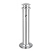 Cigarette Butt Receptacle Colonne de cendres verticales en acier inoxydable poubelle de crosse de cigarette extérieure (Color : A)
