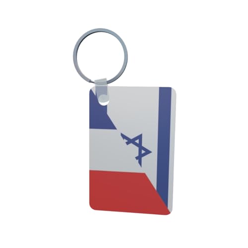 U24 Porte-clés Israël France Aluminium 50 x 47 mm