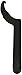 Wright Tool 9630 Adjustable Hook Spanner Wrench with Black Industrial Finish, 3/4" to 2"