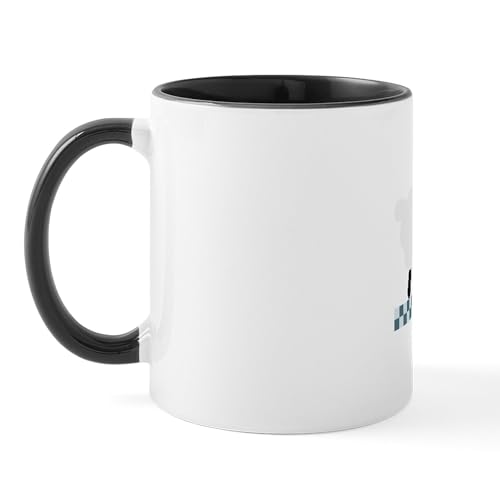 Taza de cerámica 11 oz con borde de ovejas miniatura 2