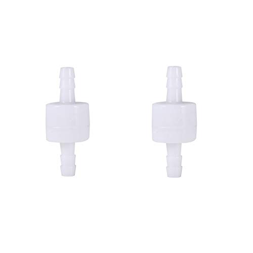 Clapet anti-retour -2Pcs 6mm Inline Clapet anti-retour Gasoil Eau Gaz Air One Way Non Retour Durable Cover