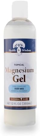 Health and Wisdom Topical Magnesium Gel with Seaweed Extract 12 oz | Soothing Magnesium Spray, Lotion and Bath Soak | Topical Magnesium Chloride