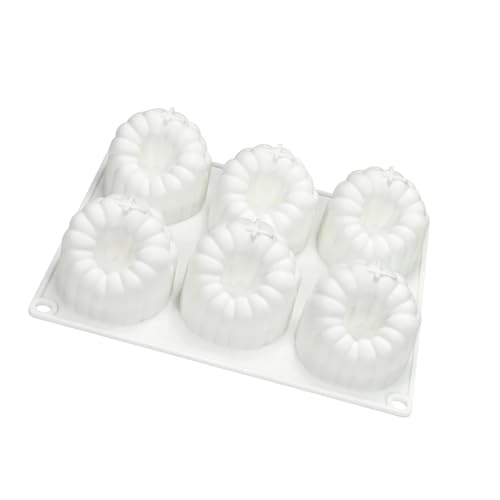 SEAYACK Molde Pastel Silicona Gran Capacidad 6 Cavidad Raspberry Chocolate Molde Para Hornear Horneado Para Fiestas Y Celebración
