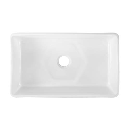 Image of Swiss Madison Well Made Forever SM-KS247, Elegance 33 x 20 Ceramic, Farmhouse Kitchen Sink , White