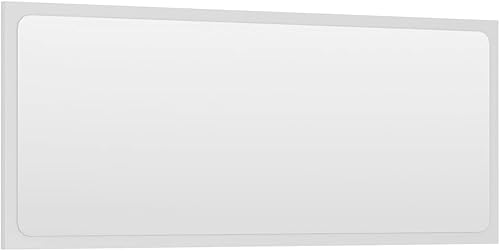 Miniatura 3 de Espejo de baño blanco, espejo de pared, espejo de oficina en casa, estilo moderno, espejos cuadrados, para baño, dormitorio, sala de estar, oficina