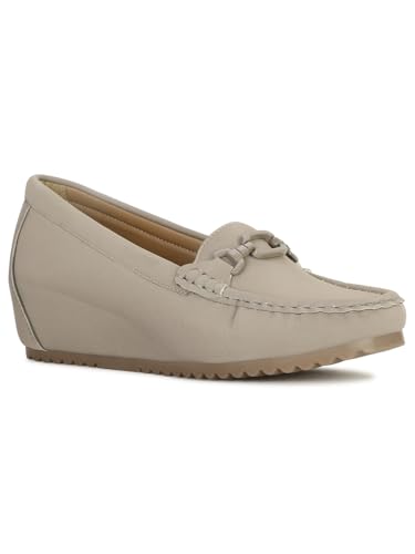 Image of Bata Women Zaynab Loafers, Nude, (6510177)