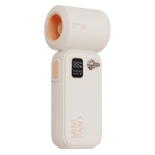 Ventilador turbo con potente flujo de aire y 100 velocidades personalizables, con una pantalla digital moderna para mayor comodidad (albaricoque)
