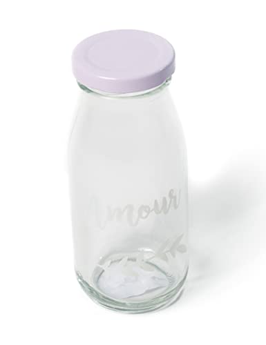 Generique - Bouteille en Verre Candy Bar Amour 6 x 14,5 cm