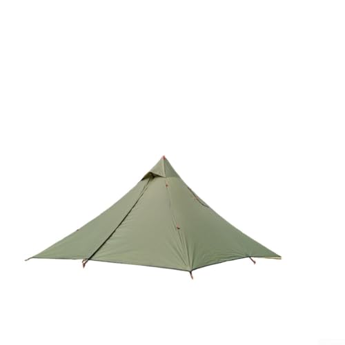 Tienda de campaña ligera tipo túnel para dos personas con puertas dobles, postes de aleación de aluminio y ventilación para acampar al aire libre y senderismo (tienda exterior verde)