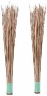 PlantaZee Wet Floor, Garden, Outdoor Cleaning Natural and Pure Bamboo Seek Coconut Jhadu/Brooms - Pack of 2-image-48