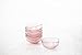 FORTESSA Jupiter Beaded Hobnail Glass Vintage Themed Collection, 14 Ounce All-Purpose Glass Bowl (6 pack) Dishwasher-Safe, Snack Bowl For Cereal, Salad, or Dessert, Pink